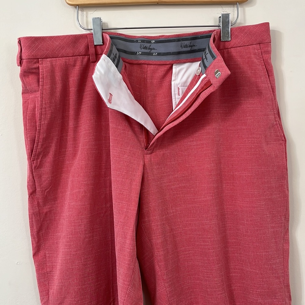 Walter Hagen Men’s Perfect 11 Textured 10” Inseam Golf Shorts in Coral Ember 38 - Picture 2 of 7